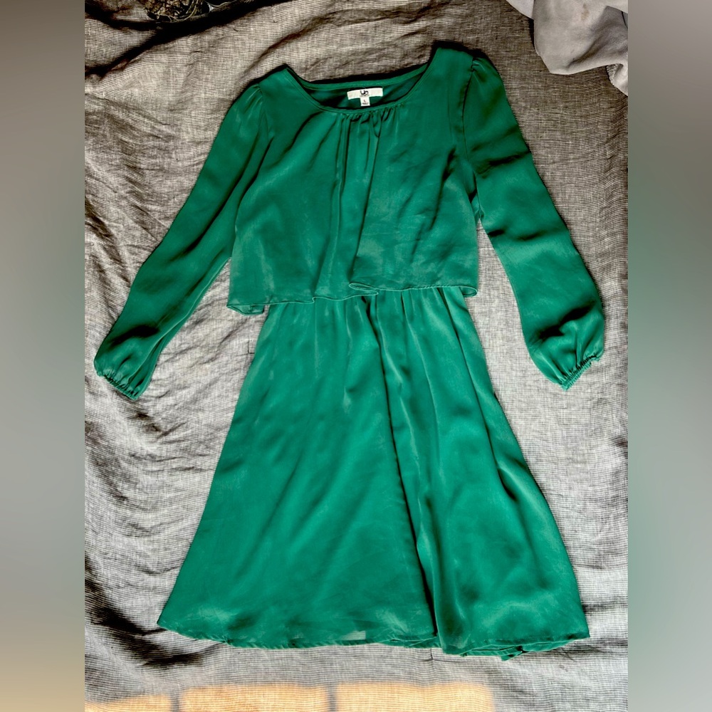 Ya Los Angeles Teal Chiffon Dress